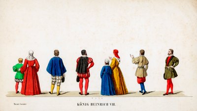 Teaterkostymedesign for Shakespeares skuespill, Henry VIII, 1800-tallet av Unbekannt