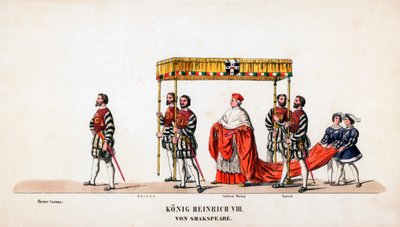 Teaterkostymedesign for Shakespeares skuespill, Henry VIII, 1800-tallet av Unbekannt