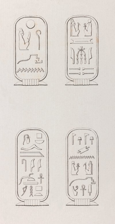 Theben: Hieroglyfer, nærbilde av Unbekannt