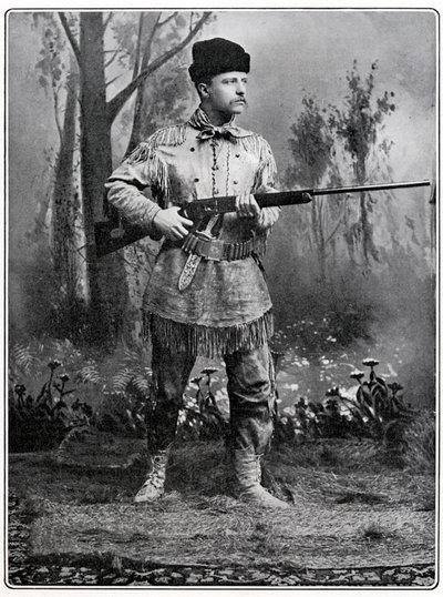 Theodore Roosevelt , amerikansk soldat og politiker, c1898 av Unbekannt