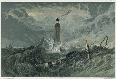 Tredje Eddystone fyrtårn, 1800-tallet av Unbekannt