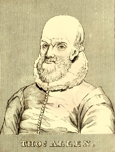 Thomas Allen, 1542-1632, 1830. av Unbekannt