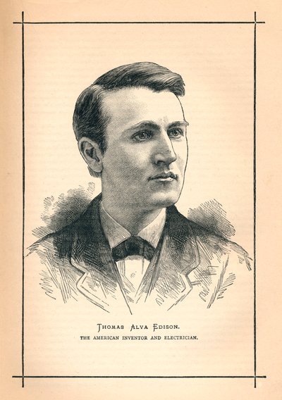 Thomas Alva Edison, amerikansk oppfinner, 1893 av Unbekannt
