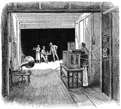 Thomas Edisons Kinetograph Theatre, c1891 av Unbekannt