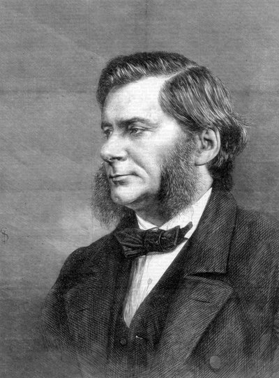 Thomas Henry Huxley , britisk biolog, 1871 av Unbekannt