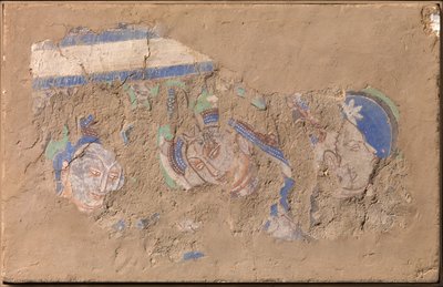 Tre Bodhisattvaer, ca. 6.-7. århundre. av Unbekannt