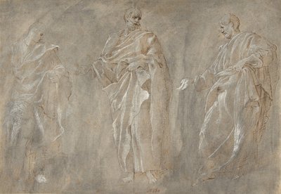 Tre stående figurer, 1500-tallet. av Unbekannt
