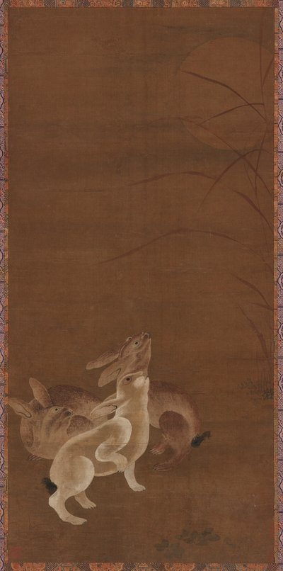 Tre harer ser på månen, 1368-1644. av Unbekannt