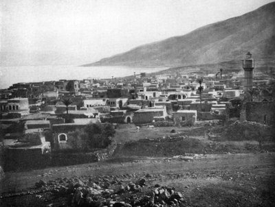 Tiberias og Galileasjøen, 1926 av Unbekannt