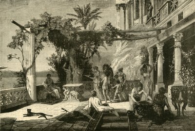 Tiberius på Capri, 1890. av Unbekannt