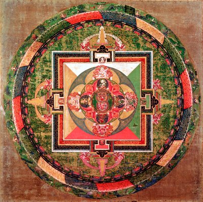 Tibetansk buddhistisk mandala av Unbekannt