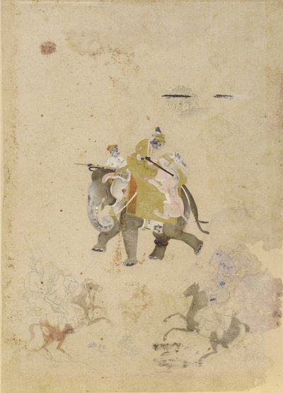 Tigerjakt, 1700-tallet. av Unbekannt
