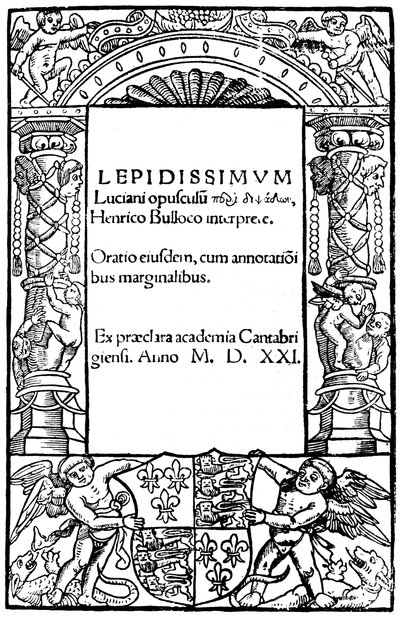 Tittelside til Lucian, 1521, 1893 av Unbekannt