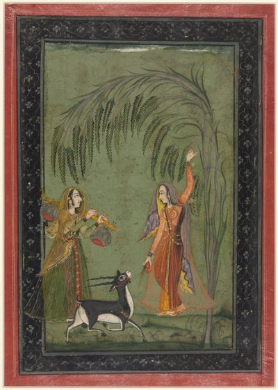 Todi Ragini, fra en Ragamala-serie, ca. 1750-1775. av Unbekannt