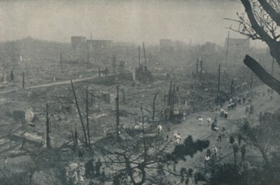 Tokyos Smouldering Plain of Wreckage and Ashes, c1935 av Unbekannt