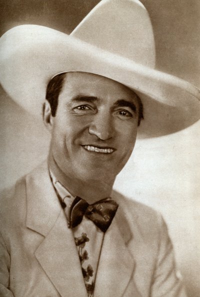 Tom Mix , amerikansk filmskuespiller, 1933 av Unbekannt