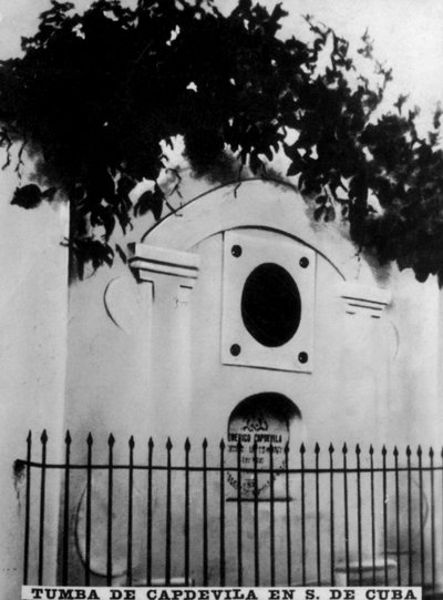 Graven til Capdevila i Santiago de Cuba, 1871, 1920-tallet av Unbekannt