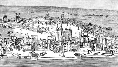 Tower of London, c1543, 1893 av Unbekannt