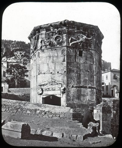 Vindenes tårn, Athen, Hellas, slutten av 1800- eller begynnelsen av 1900-tallet av Unbekannt