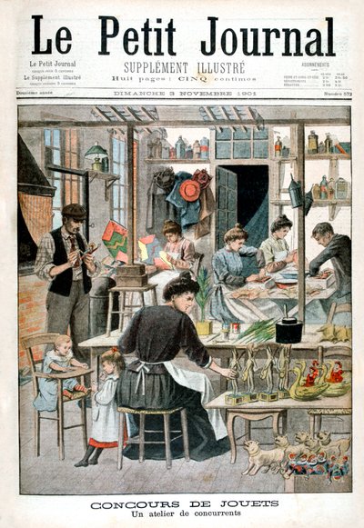 Leketøyskonkurranse: verksted for konkurrenter, 1901 av Unbekannt