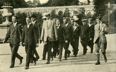 Trene rekrutter i Royal Naval Volunteer Reserve, første verdenskrig, 1914, c1920. av Unbekannt