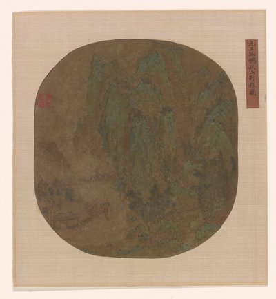 Reiser i Autumn Mountains, Ming- eller Qing-dynastiet, 1600-1725. av Unbekannt