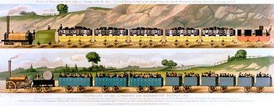 Reiser på Liverpool og Manchester Railway, 1831 av Unbekannt