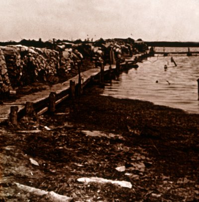 Trenches, Ramskapelle, Belgia, c1914-c1918 av Unbekannt