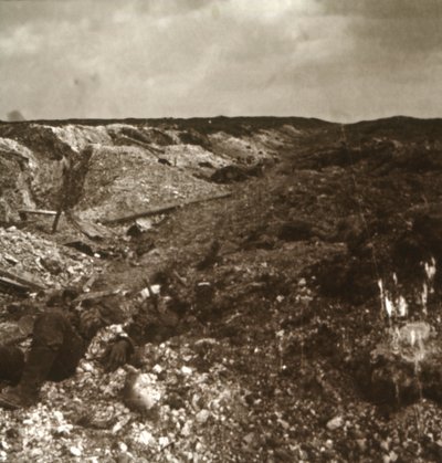 Trenches, Somme, Nord-Frankrike, c1914-c1918 av Unbekannt