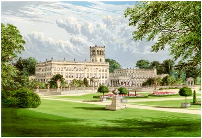 Trentham Hall, Staffordshire, hjemmet til hertugen av Sutherland, c1880 av Unbekannt
