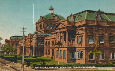 Trinidad, regjeringens hovedkvarter. Det røde huset, tidlig på 1900-tallet. av Unbekannt