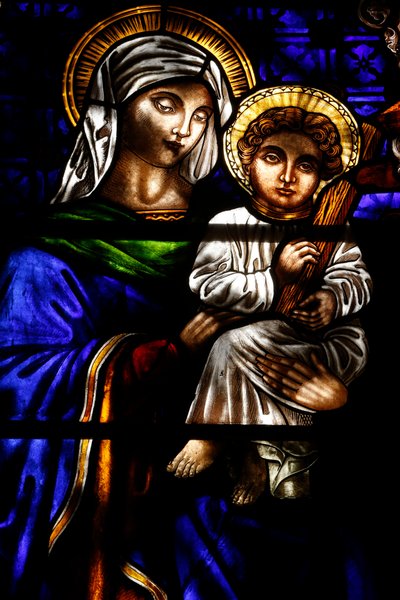 Trinity Church - Jomfru Maria og Jesus, New York, USA av Unbekannt