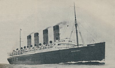 Triumferende i tjue år. Mauretania, bygget i 1907, c1927, 1936 av Unbekannt