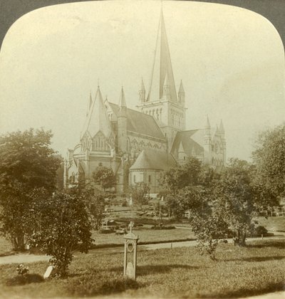 Trondhjems domkirke, hvis tradisjoner strekker seg åtte århundrer tilbake, Norge, c1905. av Unbekannt