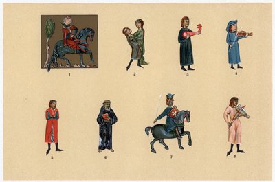 Trubadurer, 1200-1300-tallet av Unbekannt