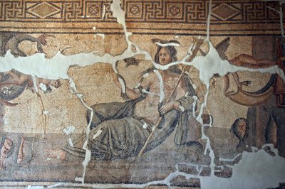 Tyrkia, Thetis blant fiskemosaikken, fra Iskenderum, Tyrkia av Unbekannt