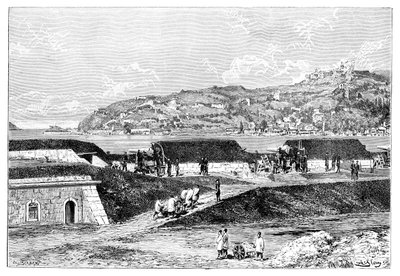 Tyrkiske batterier og inngangen til Bosporos ved Svartehavet, Tyrkia, 1895 av Unbekannt
