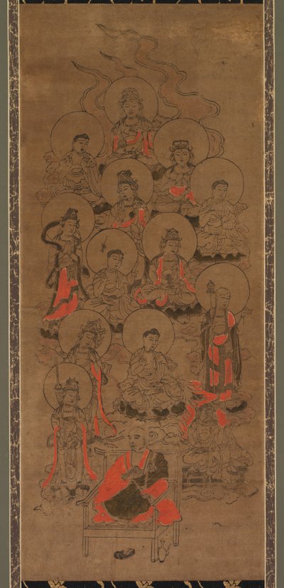 Tolv Buddhaer og Kobo Daishi Jusanbutsu, slutten av 1600-tallet. av Unbekannt