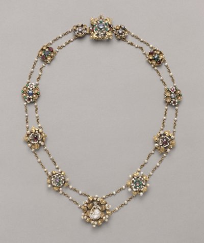 Tolv medaljonger montert som et halskjede, ca. 1400. av Unbekannt