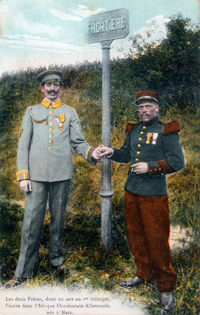 To brødre ved den franske tyske grensen, 1900-tallet av Unbekannt