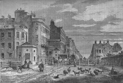 Tyburn Turnpike, Westminster, London, 1820 1878 av Unbekannt