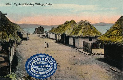 Typisk fiskerlandsby, Cuba, 1912 av Unbekannt