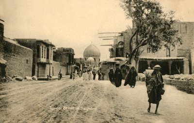 Typisk gate i Bagdad, c1918-c1939. av Unbekannt