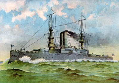 USS Alabama, amerikansk slagskip, 1898 av Unbekannt