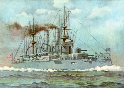 USS Kearsarge, amerikansk slagskip, 1898 av Unbekannt