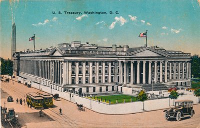 U.S. Treasury, Washington, DC, ca 1920-tallet av Unbekannt