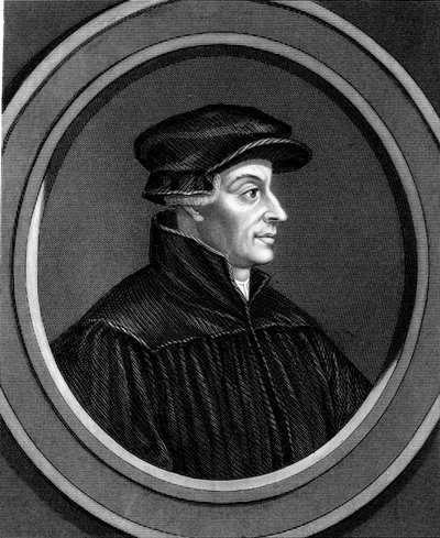 Ulrich Zwingli, guddommelig sveitsisk reformasjon, c1530 1851 av Unbekannt