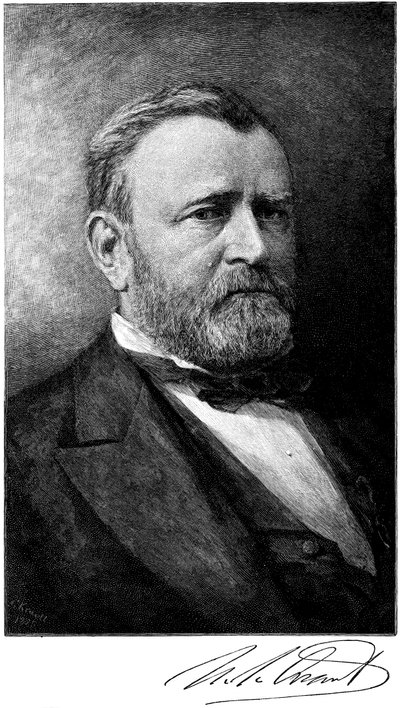 Ulysses S Grant, amerikansk soldat og statsmann, sent på 1800-tallet av Unbekannt