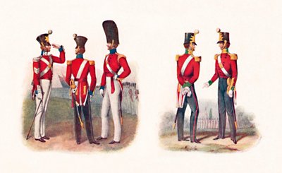Uniformer av 86. Regt., 1842, og Regt., 1848, 1904 av Unbekannt