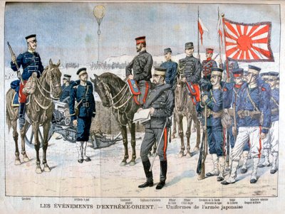 Uniformer fra den japanske hæren, Manchuria, 1904 av Unbekannt